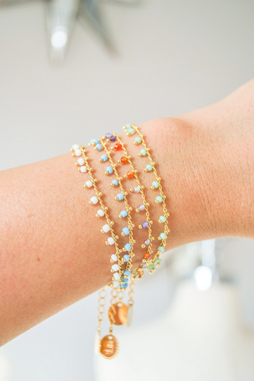 Chain Bracelet, Beaded Bracelet, Dainty Bracelet, Bracelet For Women, Layering Bracelet, Minimalist Bracelet, Thin Bracelet