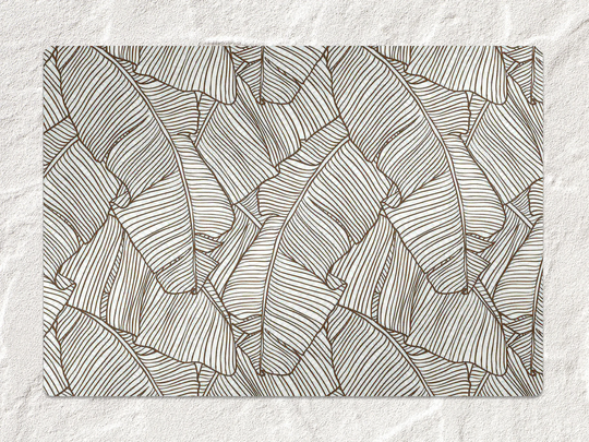 Gold Leaves Chair Mat, Gray Protective Bronze Splat Vinyl Floor Office Decor, Room Rug, Kids Decor