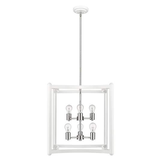 Coyle 6-light White Pendant