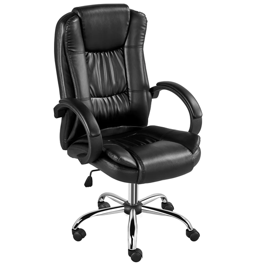 Yaheetech High Back Ergonomic Faux Leather Swivel Office Chair