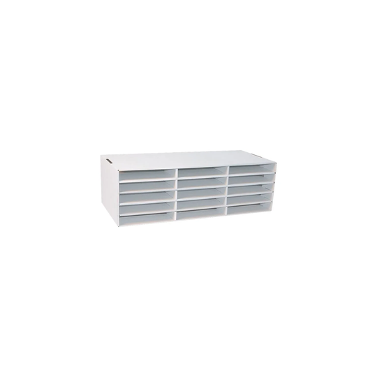 Classroom Keepers White Paper File Organizer - 12.88" x 9.38" x 29.25"