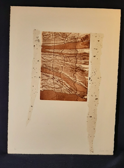 Hana Zawa-Cywinska | Polish B. 1939 "Carnegie Hall", Etching with Chin Colle, 1984, Pencil Signed, | Free Shipping | Just Reduced