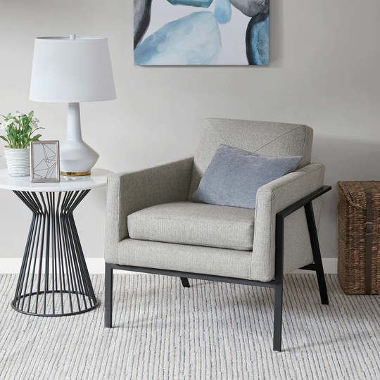 Madison Park Kendrick Accent Chair Grey
