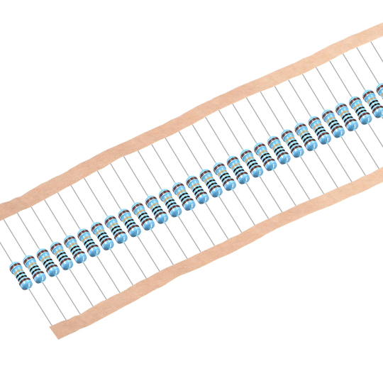 300 pcs Metal Film Resistors 10 Ohm 0.25W 1/4W 1% Tolerances 5 Color Bands - Muti-Color
