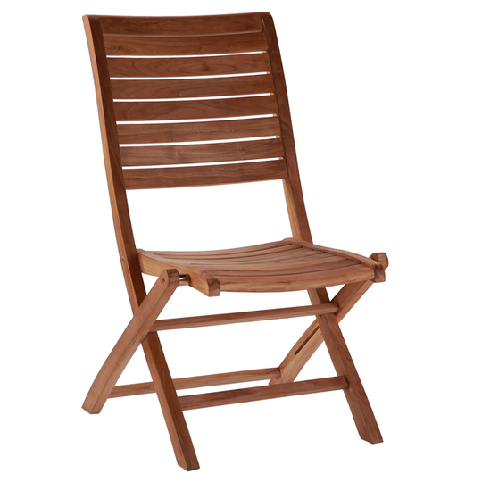 Nordic Style Natural Teak Folding Dining Chair