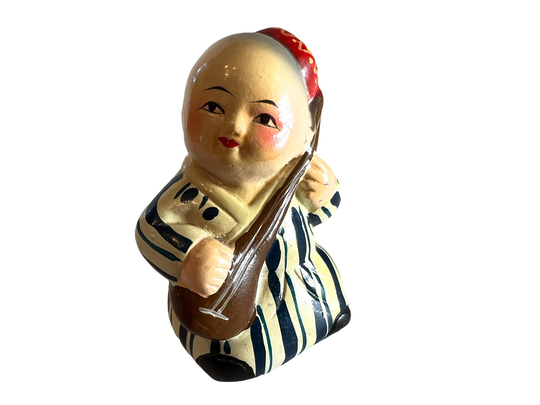 Vintage Baby Pencil Sharpener~ Boy On Playing Guitar~ Unique Pencil Sharpener Office Decor