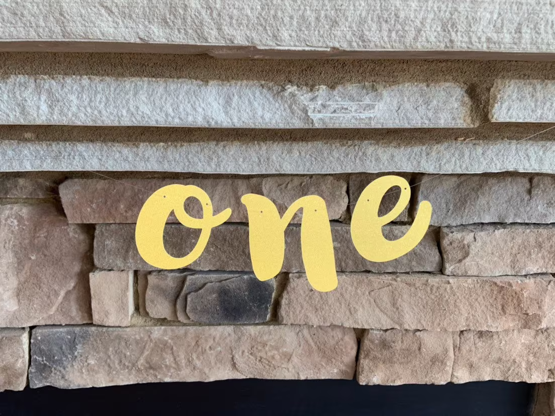 Yellow High Chair Banner | One Citrus Lemon First Birthday Photo Shoot