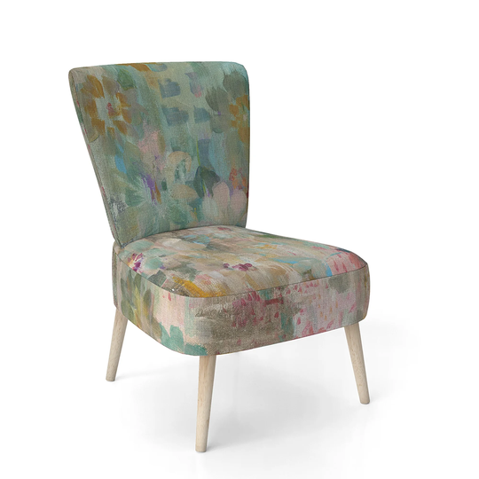 Designart 'Flower Shower III' Upholstered Farmhouse Accent Chair