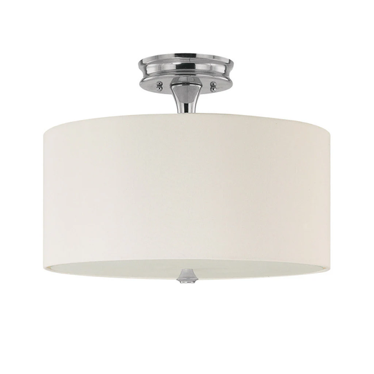 Studio 3-light Polished Nickel Semi-Flush Mount - Polished Nickel