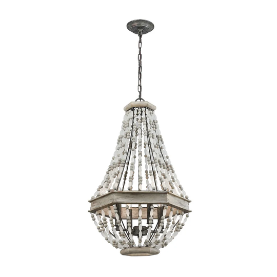 Summerton 4-Light Pendant, Washed Gray/Malted Rust