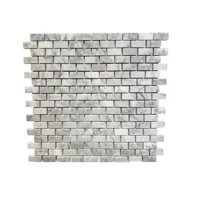 0.75" x 1.25" Marble Brick Joint Mosaic Wall & Floor Tile