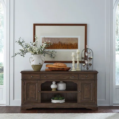 Lanisha 18" Wide 3 Drawer Birch Sideboard