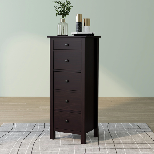 DH BASIC Slim 5-Drawer Storage Chest by Denhour