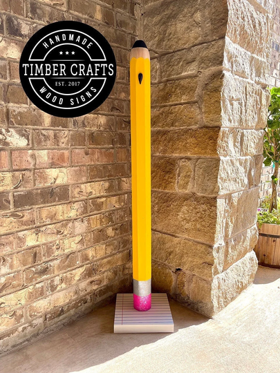 Pencil Post, Teacher Classroom Decor, Gift, Back To School Appriciation