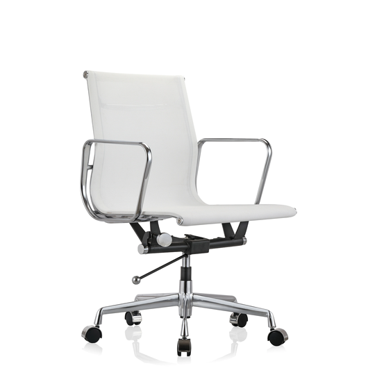 Shayla Office Chair with Arm in White Color.