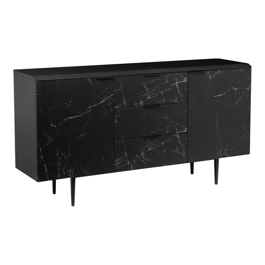 Aurelle Home Melinda Modern Ceramic Marble Sideboard