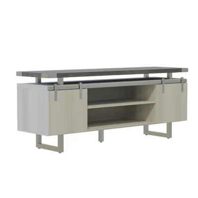 Mirella Low Wall Cabinet Wood Doors