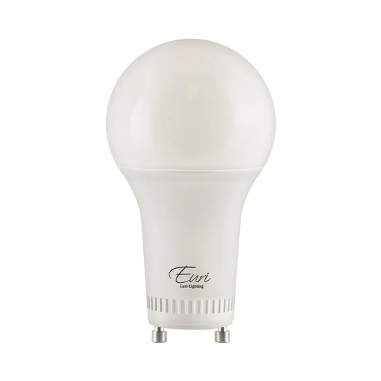 Euri Lighting 11-Watt, Dimmable, GU24, LED A19 Light Bulb (2-pack)
