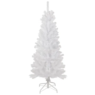 4.5' White Georgian Pine Artificial Pencil Christmas Tree Unlit