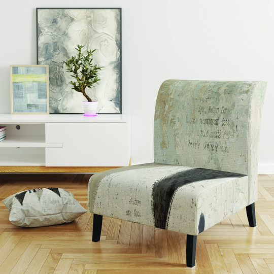 Designart 'French Bird Flea Market' Upholstered Farmhouse Accent Chair