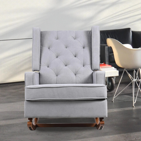 Living room Comfortable rocking chair accent chair,2 way to relax