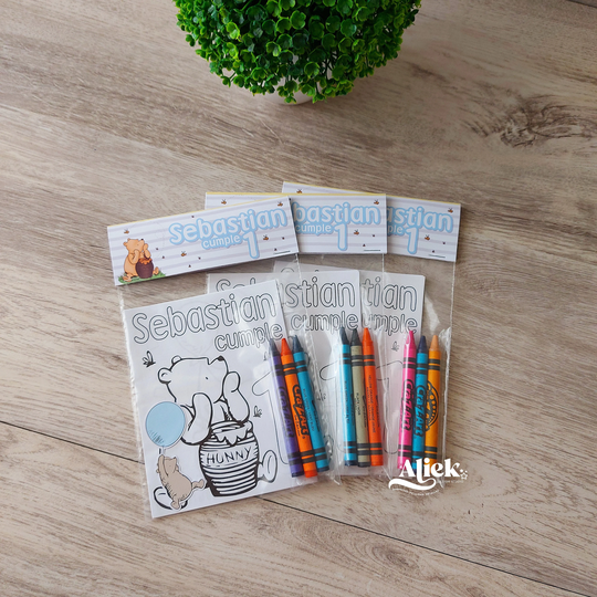 Classic Winnie The Pooh Coloring Books, Birthday, Party Decor, Favor