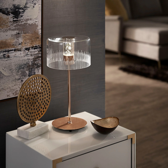 Mya Gold Finish Metal Table Lamp by iNSPIRE Q Bold - Table Lamp
