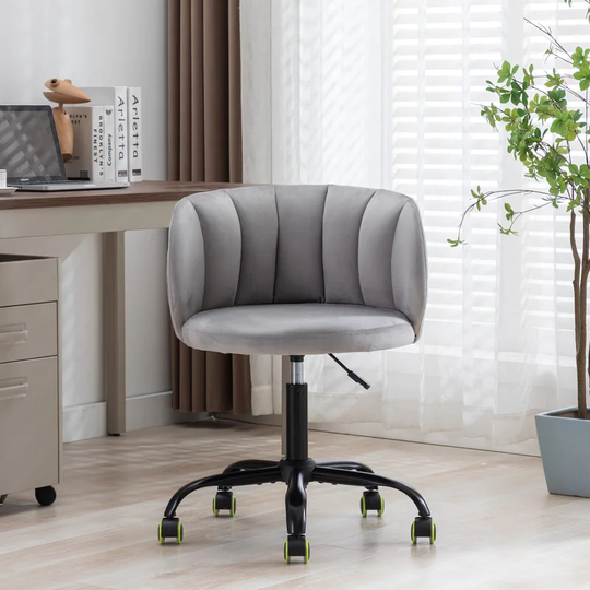 Adjustment-height Velvet Home Office Chair