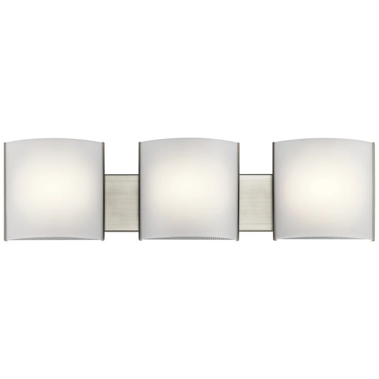 Kichler Lighting Transitional 3-light Brushed Nickel LED Bath/Vanity Light