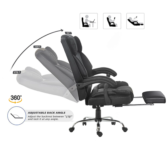 Massage Ergonomic Office Chair Executive PU Leather