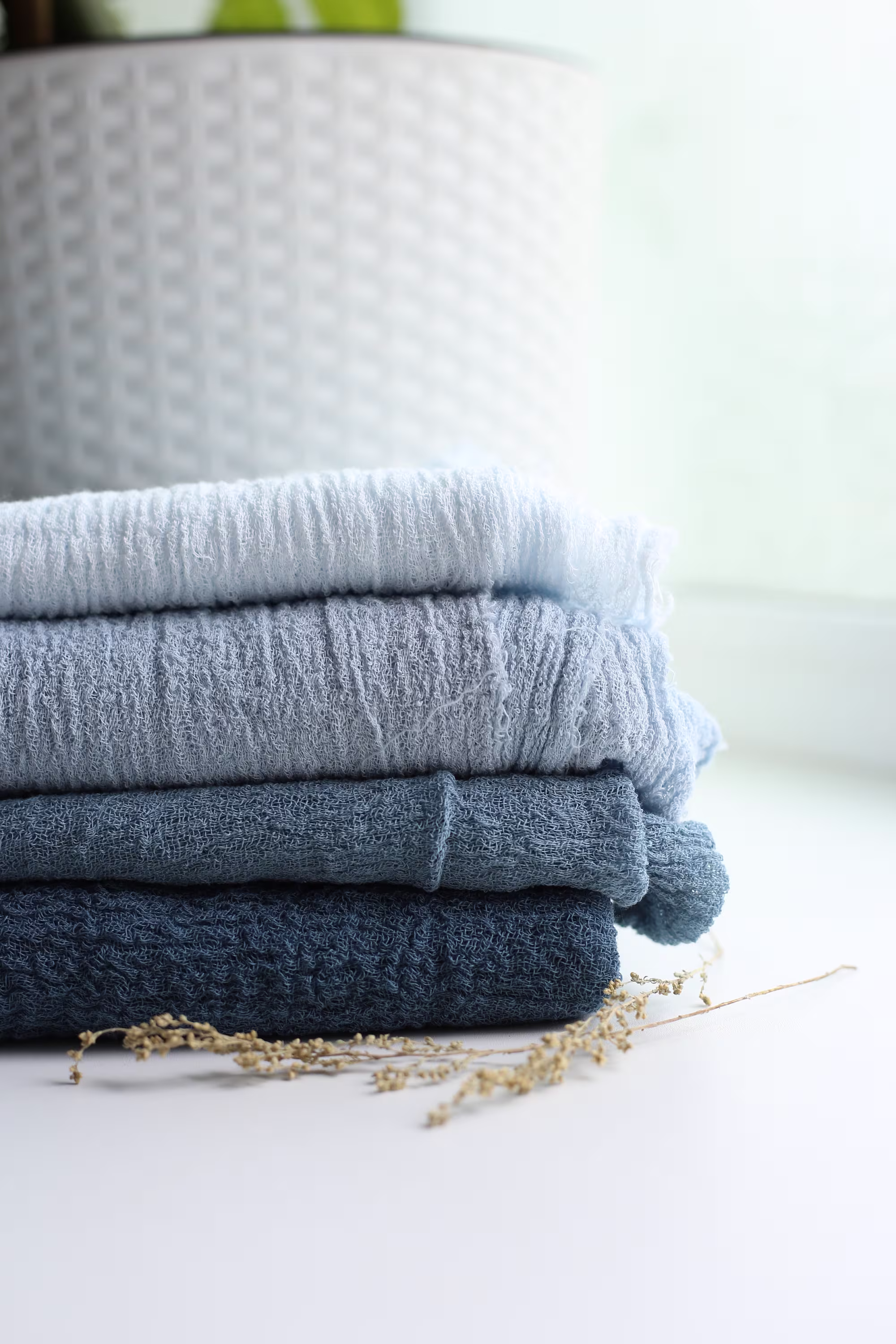 Dusty Blue Gauze Runner/Table Runner Centerpiece Sky Blue Cheesecloth Rustic Gauze Ocean Wedding Long Cotton Centrepiece