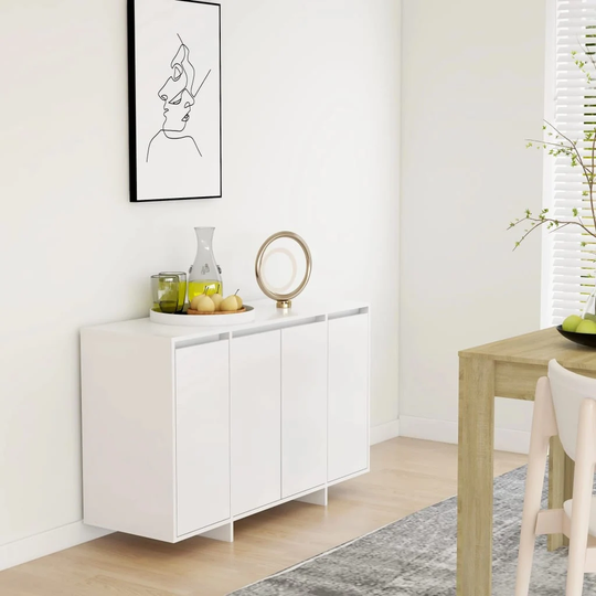 Sideboard White 47.2"x16.1"x29.5" Engineered Wood