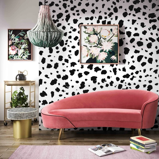 Silver Orchid Avetisyan Hot Pink Velvet Sofa