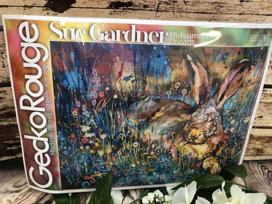 Midsummers Dream By Sue Gardner Modern Cross Stitch Art Kit 28 Count 1x1