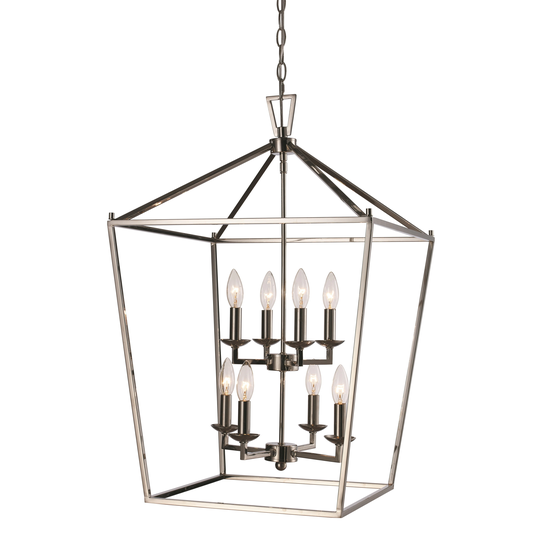 Lacey Polished Chrome 8-light Pendant