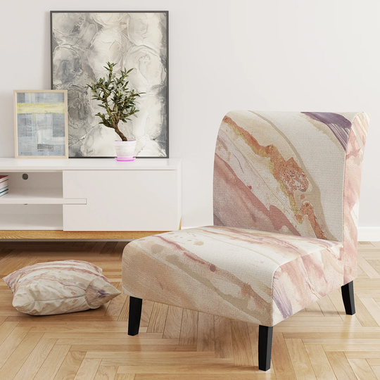 Designart 'Copper Shabby Dreams' Upholstered Shabby Chic Accent Chair