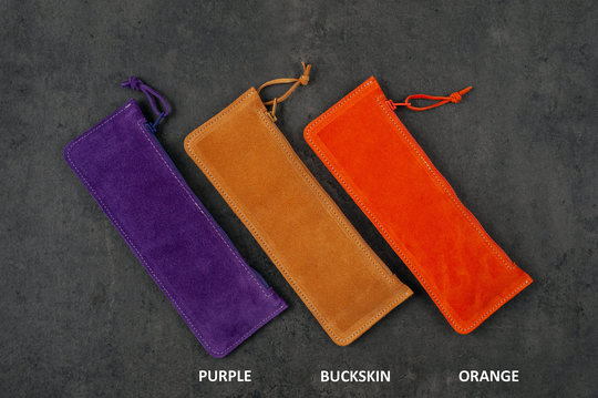 Suede Pencil Case, Monogrammed Leather Pouch, Zipper Makeup Organizer Personalized Teacher Gift Mother's Day