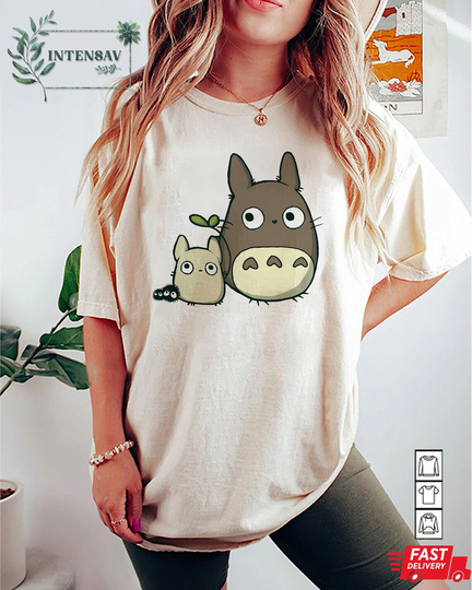Chibi Totoro Comfort Colors® Shirt, Kids T-Shirt, Studio Ghibli Sweatshirt, Chihiro Shirt