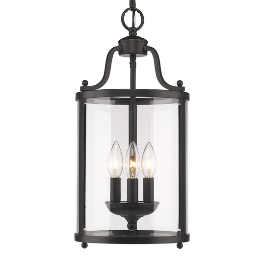 Golden Lighting's Payton # Black 3-light Pendant