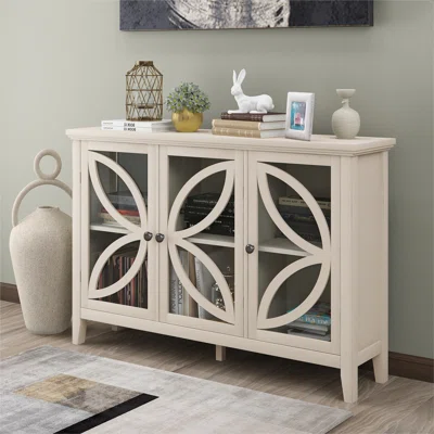 Jānis 47.2" Wide Solid Wood Sideboard