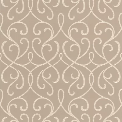Siilata Mod Swirl 33' x 20.5" Scroll 3D Embossed Wallpaper