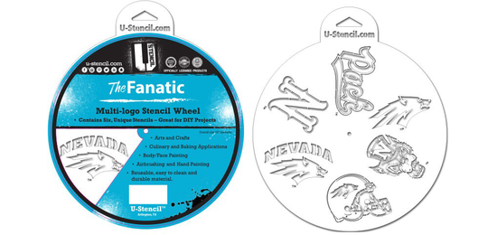 University Of Nevada-Reno Stencil Wheel - The Fanatic