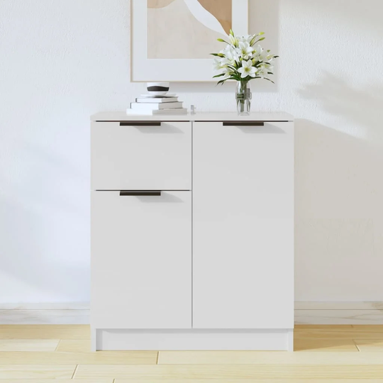 Sideboard White 23.6"x11.8"x27.6" Engineered Wood