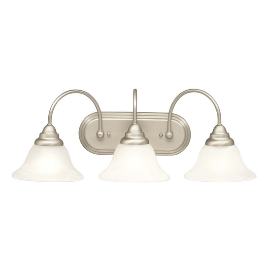 Kichler Lighting Telford Collection 3-light Brushed Nickel Bath/Vanity Light
