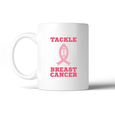 Albertine Tackle Breast Cancer Football Coffee Mug