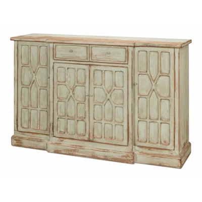 Isla 64" Wide 2 Drawer Pine Solid Wood Sideboard