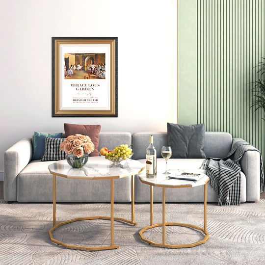 Marble Coffee Table,End table 12-gon Shape