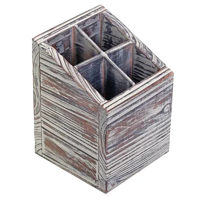Desktop Wood Office Supply Organizer