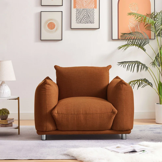 Down-Filled Oversized Lazy Chair