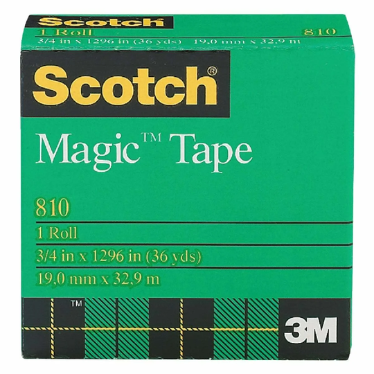 3M Scotch 3/4 In. x 1296 In. Magic Transparent Tape Refill - 1 Each